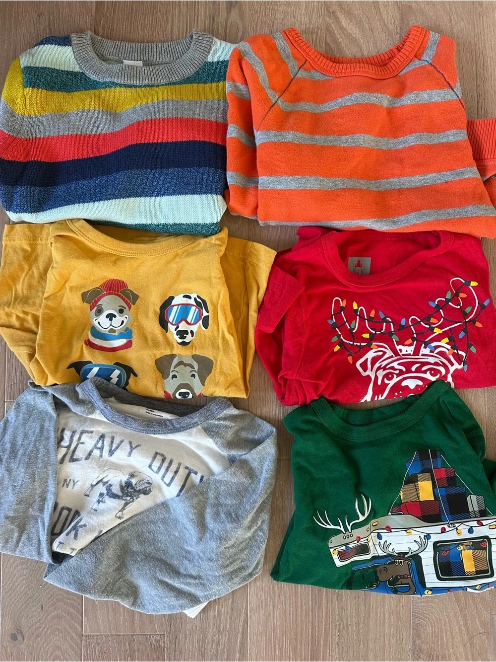 Kids Long-Sleeve shirts and jeans mixed winter set